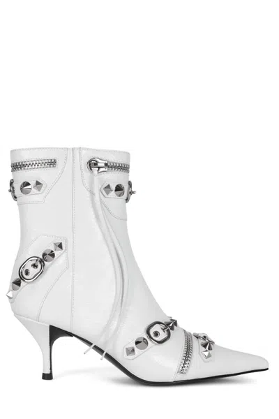 Jeffrey Campbell Woman Ankle Boots White Size 10 Soft Leather