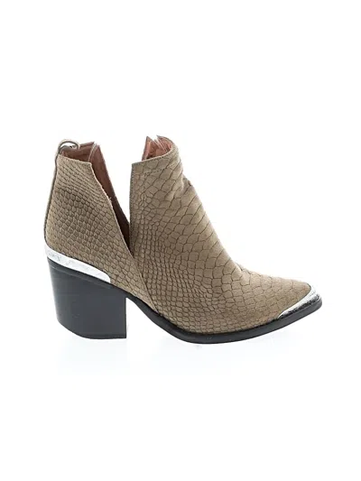 Pre-owned Jeffrey Campbell Ankle Boots In Tan