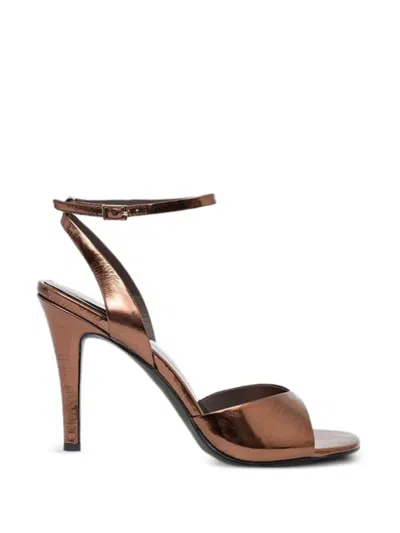 Jeffrey Campbell 앵클 스트랩 힐 샌들 In Brown