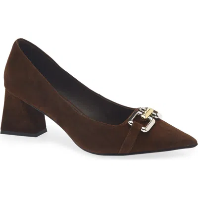 Jeffrey Campbell Anouk Pointed Toe Pump In Brown