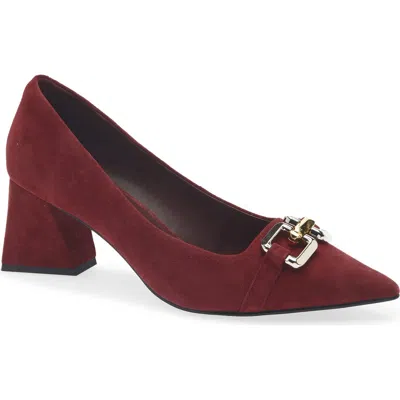 Jeffrey Campbell Anouk Pointed Toe Pump In Red