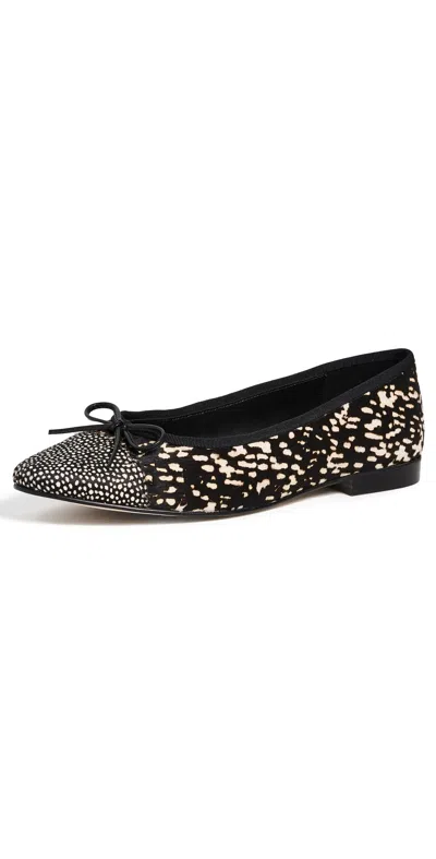 Jeffrey Campbell Arabesq Flats Black White Hair
