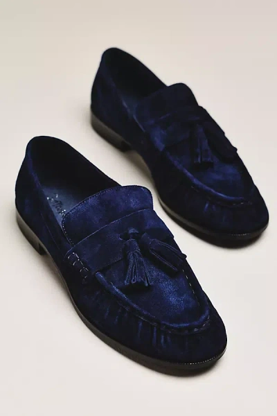Jeffrey Campbell Articulate Tassel Loafers In Blue