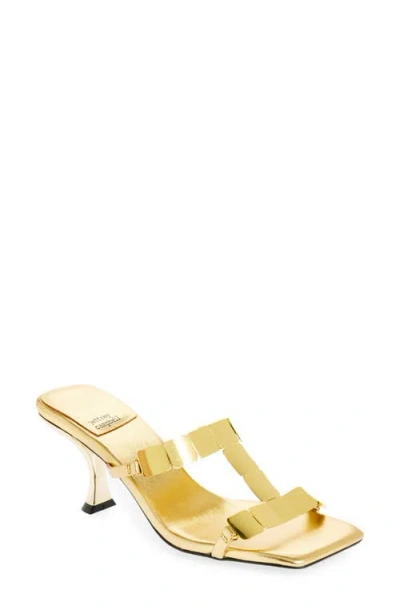 Jeffrey Campbell Astarte Slide Sandal In Gold Gold