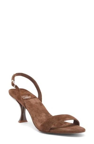 Jeffrey Campbell Augustine Slingback Sandal In Brown Suede