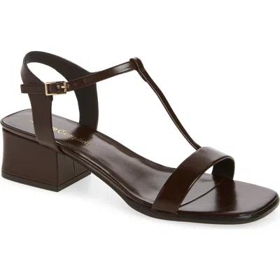 Jeffrey Campbell Austere Ankle Strap Sandal In Brown