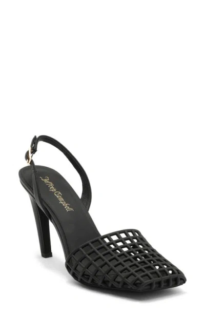 Jeffrey Campbell Aviary Slingback Jelly Pump In Black