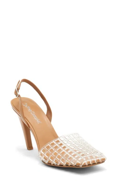 Jeffrey Campbell Aviary Slingback Jelly Pump In White
