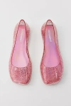 Jeffrey Campbell Balanced Clear Ballet Flat In Pink Glitter, Women's At Urban Outfitters