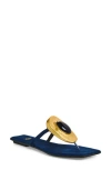 Jeffrey Campbell Bazaar Flip Flop In Blue
