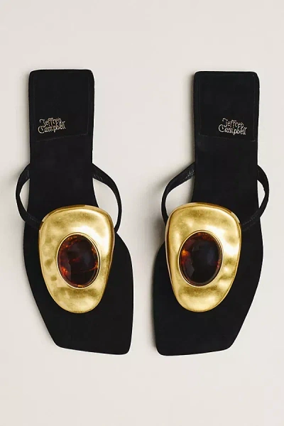 Jeffrey Campbell Bazaar Thong Sandals In Black