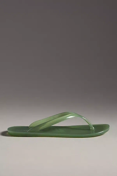 Jeffrey Campbell Beach Jelly Flip Flops In Beige