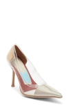 Jeffrey Campbell Behold Clear Pointed Toe Pump In Transparent