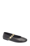 Jeffrey Campbell Bequest Ballet Flat In Black