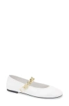 Jeffrey Campbell Bequest Ballet Flat In White