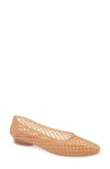 Jeffrey Campbell Bestie Jelly Flat In Brown