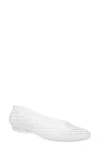 Jeffrey Campbell Bestie Jelly Flat In Transparent