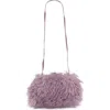 Jeffrey Campbell Bestowed Faux Fur Shoulder Bag In Purple