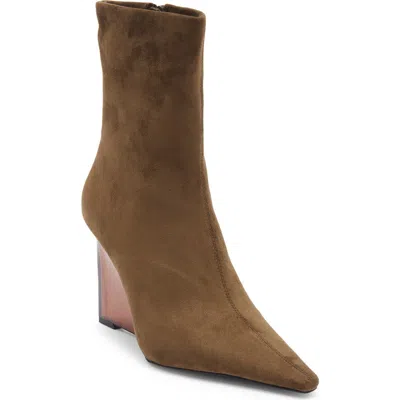 Jeffrey Campbell Beth Ann Wedge Bootie In Brown