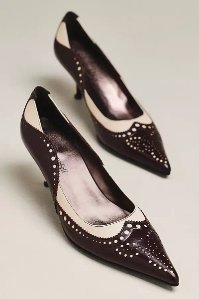 Jeffrey Campbell Betwixt Kitten Heel Pumps In Brown