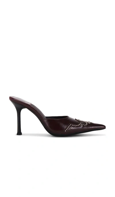 Jeffrey Campbell Bite-me Mule In Chocolate