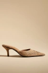 Jeffrey Campbell Bite-me Mules In Beige