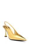 Jeffrey Campbell Boardroom Slingback Pump In Gold