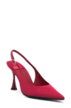Jeffrey Campbell Boardroom Slingback Pump In Red Satin