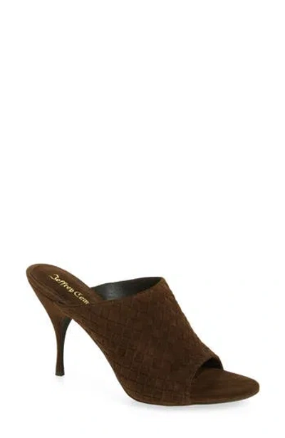 Jeffrey Campbell Bonsoir Slide Sandal In Brown
