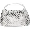 Jeffrey Campbell Brat Leather Shoulder Bag In White Silver