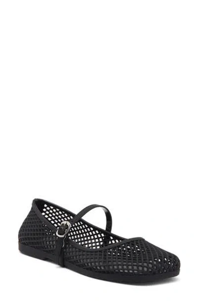 Jeffrey Campbell Breeze Jelly Mary Jane Flat In Black