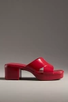 Jeffrey Campbell Bubblegum Platform Sandal In Red