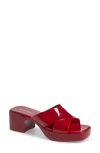 Jeffrey Campbell Bubblegum Platform Sandal In Red