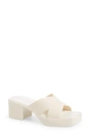 Jeffrey Campbell Bubblegum Platform Sandal In White
