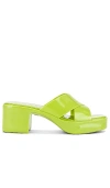 Jeffrey Campbell Bubblegum Platform Sandal In Green