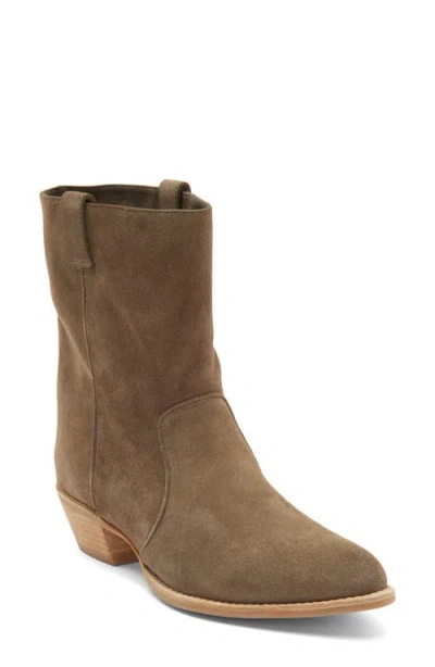 Jeffrey Campbell Busca Suede Pointy Toe Boot In Brown