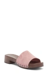 Jeffrey Campbell Cambrie Slide Sandal In Dusty Lavender Suede