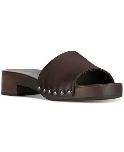 Jeffrey Campbell Cambrie Wooden Platform Slide Sandals