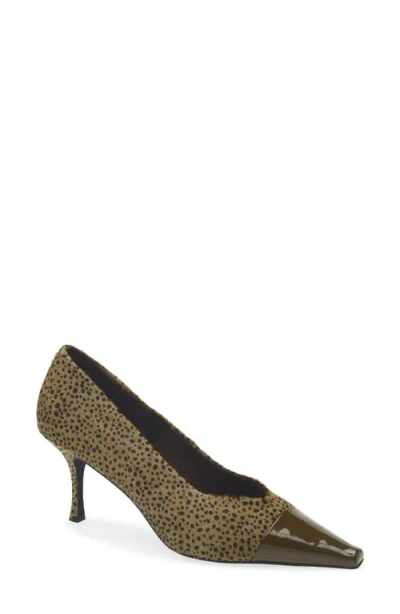 Jeffrey Campbell Campaign Genuine Calf Hair Pointed Toe Pump In Multi