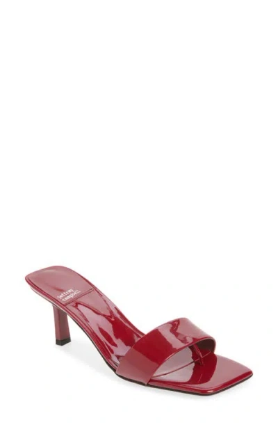 Jeffrey Campbell Capture Slide Sandal In Berry Patent