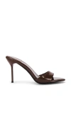 Jeffrey Campbell Ce-soire Slide Sandal In Brown Patent
