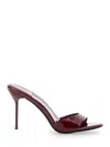Jeffrey Campbell Ce-soire Red Mules With Almond Toe And High Stiletto Heel In Patent Leather Woman