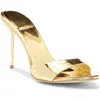 Jeffrey Campbell Ce-soire Slide Sandal In Gold Mirror