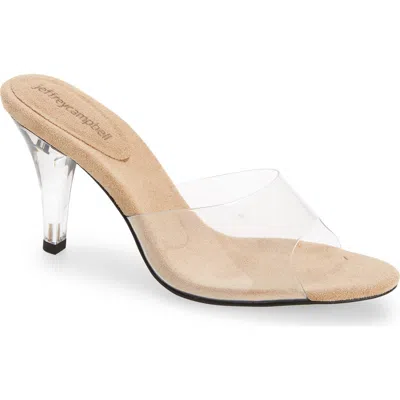 Jeffrey Campbell Cendrillon Clear Sandal In Brown