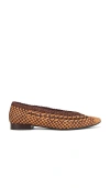 Jeffrey Campbell Cesta Flats In Brown Combo