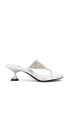 Jeffrey Campbell Chainmail Sandals In Metallic Silver
