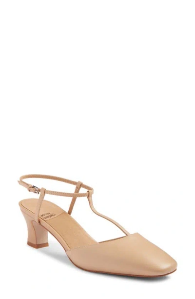 Jeffrey Campbell Chantall Ankle Strap Pump In Beige