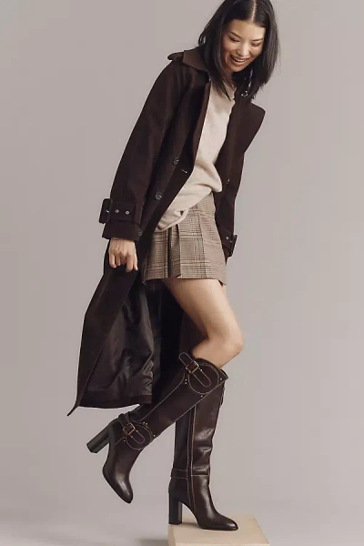 Jeffrey Campbell Chantel Riding Boots In Brown