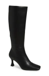 Jeffrey Campbell Checkmate Knee High Boot In Black