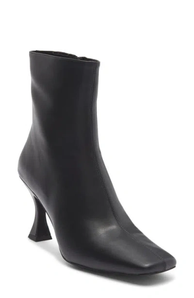 Jeffrey Campbell Chekmat Square Toe Bootie In Black